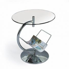 Журнальный столик Halmar Alma из стекла, 45x45x50 см, Прозрачный (V-CH-ALMA-LAW-BEZBARWNY) | Стеклянные столы | prof.lv Viss Online