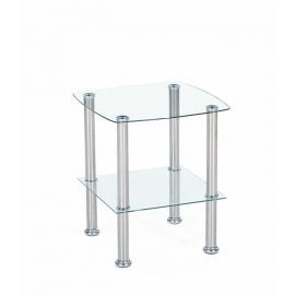 Журнальный столик Halmar Canaria из стекла, 45x45x51 см, прозрачный (V-CH-CANARIA-LAW) | Стеклянные столы | prof.lv Viss Online