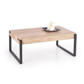 Halmar Capri Coffee Table, 110x64x42cm, Black, Oak (V-CH-CAPRI-LAW-DĄB_SAN_REMO) | Coffee tables | prof.lv Viss Online