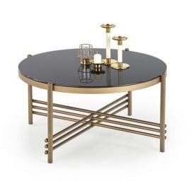 Halmar Ismena Glass Coffee Table, 80x80x41cm, Black (V-CH-ISMENA-LAW) | Coffee tables | prof.lv Viss Online
