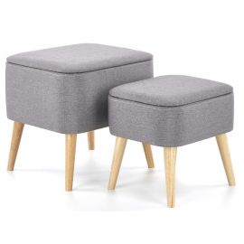 Halmar PULA Puffs, fabric, grey (V-CH-PULA-PUFA-POPIEL) | Living room furniture | prof.lv Viss Online