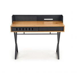 Журнальный столик Halmar B-43, 110x51x90 см, черный, дуб | Косметические столы | prof.lv Viss Online