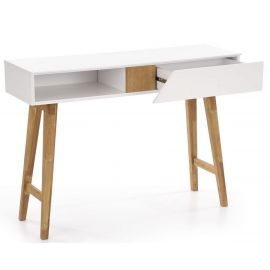 Халмар КН-1 Консольный стол, 110x35x80 см, белый, дуб | Косметические столы | prof.lv Viss Online