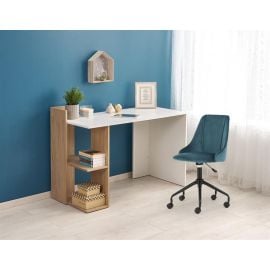Halmar Fino Writing Desk, 122x57x85cm, White, Oak (V-UA-FINO-D.ZŁOTY/BIAŁY) | Tables | prof.lv Viss Online