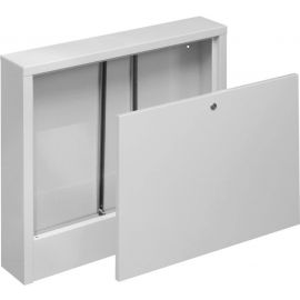 Kan-therm SNE-4 Stainless Steel Manifold Cabinet 12 Loops 84.5x11.1x58cm, White (275121) | Manifold cabinets | prof.lv Viss Online
