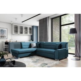 Stūra Dīvāns Izvelkams Eltap Bergen Monolith 208x250x87cm Kreisais Stūris Zils (BR48) | Izvelkamie dīvāni | prof.lv Viss Online