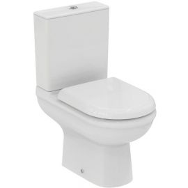 Идеальный стандарт Туалетная чаша Tualetes Pods с горизонтальным (90°) выпуском RimFree Soft Close с крышкой белого цвета R038201 (34309) | Унитазы-компакт | prof.lv Viss Online