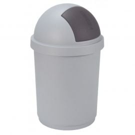 Curver waste bin Bullet 50L, 39.1x39.1x74cm, silver (0803930877) | Trash cans | prof.lv Viss Online