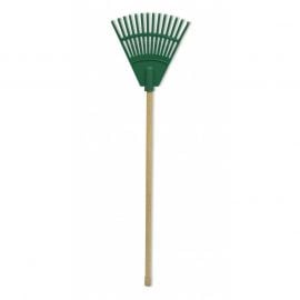 Small garden rake with 14 tines, 20cm, green (0927010) | Rakes | prof.lv Viss Online