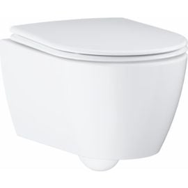 Piekaramais Tualetes Pods Grohe Essence Rimless Soft Close Quick Release Ar Vāku Balts (KK ESSENCE WL) | Grohe | prof.lv Viss Online