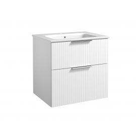 Raguvos Furniture G-Line 61 Bathroom Sink with Cabinet White (211133112)