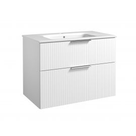 Raguvos Furniture G-Line 81 Bathroom Sink with Cabinet White (211135112)