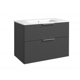 Raguvos Furniture G-Line 81 Bathroom Sink with Cabinet Graphite (211135122) | Raguvos Baldai | prof.lv Viss Online