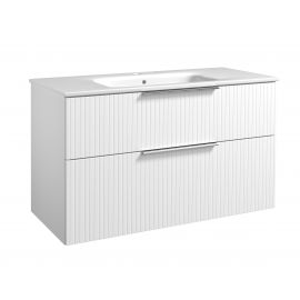 Raguvos Furniture G-Line 101 Bathroom Sink with Cabinet White (211137112)