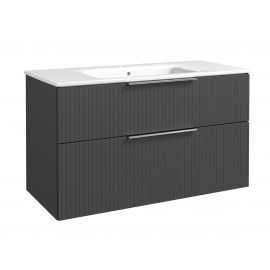 Рагувос мебель G-Line 101 раковина для ванной комнаты с шкафчиком Графит (211137122) | Raguvos Baldai | prof.lv Viss Online