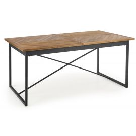 Halmar Alvaro Extendable Table 180x90cm, Oak/Black | Halmar | prof.lv Viss Online