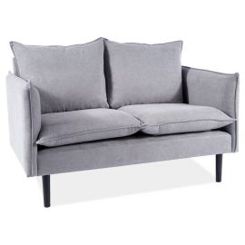 Signal Flora Velvet Non-removable Sofa 129x89x81cm, Grey (FLORAVSZW) | Living room furniture | prof.lv Viss Online