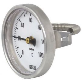 Wika Bimetal Thermometer with Back Mount D63mm 0-120 °C (14101020) | Wika | prof.lv Viss Online