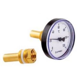 Afriso Bimetal Thermometer ½’, 63 mm, 40 mm length, 120°C, plastic (63704) | Heating system equipment | prof.lv Viss Online