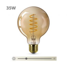 Philips LED Classic 5W (25W), 250lm, E27, 230V, G200 GOLD bulb (PH LED LO 6070) | Philips | prof.lv Viss Online