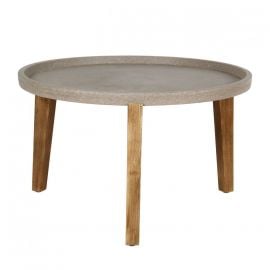 Деревянный садовый стол Home4You Sandstone, 73x73x48 см, коричневый (71823) | Садовые столы | prof.lv Viss Online