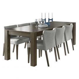Home4You Turin Dining Room Set, Table + 6 Chairs, 165x90x75cm, Natural (K269031) | Dining room sets | prof.lv Viss Online