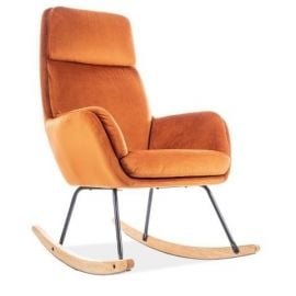 Signal HOOVER Recliner Chair, fabric, 49x70x106cm, orange (HOOVERVP) | Signal | prof.lv Viss Online