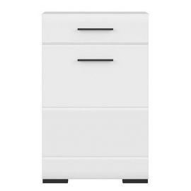 Black Red White Fever Chest of Drawers, 64x37x101cm, White (M247-KOM1D1S/10/6-BIP/BI) | Living room furniture | prof.lv Viss Online