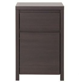 Black Red White Kaspian Chest of Drawers, 49x40.5x77cm, Brown (S128-KOM1D1SP-WE/WE) | Commodes | prof.lv Viss Online