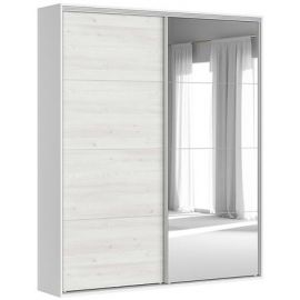 Black Red White Flex Wardrobe, 45x200.7x240cm, White (F57-SZAFA_ZESTAW_3-BI/MSJ/SZ) | Wardrobes, drawers, shelves | prof.lv Viss Online