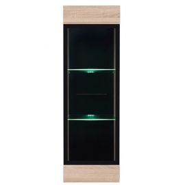 Black Red White Display Cabinet FEVER-SFW1W/12/4, 40x38x125cm | Living room furniture | prof.lv Viss Online
