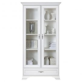 Black Red White Idento Wardrobe, 99.5x43.5x197.5cm, White (S320-REG2W1S-BI) | Living room furniture | prof.lv Viss Online