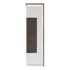 Черно-красно-белый шкаф Nors, 58,2x42,2x198 см, белый (S446-REG1WL-MSZ/BIP) | Мебель для гостиной | prof.lv Viss Online