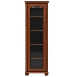 Черно-красно-белый шкаф Наталия, 66x45x197 см, из массива дуба (S41-WIT/70_LP-WIP) | Мебель для гостиной | prof.lv Viss Online