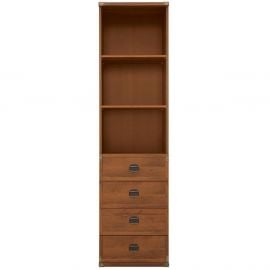 Black Red White Indiana Shelf, 50x40x195.5cm, Oak (S31-JREG4SO/50-DSU) | Living room furniture | prof.lv Viss Online