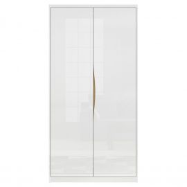 Шкаф для одежды Black Red White Pori, 100x60x200.5 см, белый (L87-SZF2D-BIP) | Шкафы для одежды | prof.lv Viss Online