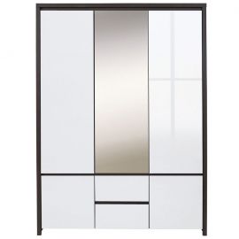 Шкаф для одежды Black Red White KASPIAN, 153.5x55.5xH211см | Мебель для спальни | prof.lv Viss Online