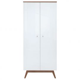 Black Red White Heda Wardrobe, 85x54x194.5cm, White, Oak (S385-SZF2D-BI/MSZ/BIP) | Wardrobes | prof.lv Viss Online