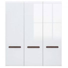 Шкаф для одежды Black Red White Azteca trio, 220x57x210 см, белый (S504-SZF3D/21/18-BI/BIP) | Шкафы для одежды | prof.lv Viss Online