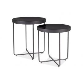 Стеклянные кофейные столики Signal Athena, 45x45x50 см, черный (ATENACZCZ) | Стеклянные столы | prof.lv Viss Online