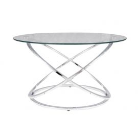 Столик для кофе из стекла Signal Eos, 80x80x46 см, прозрачный (EOSBTCH) | Стеклянные столы | prof.lv Viss Online