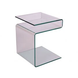 Signal Epi Glass Coffee Table, 42x42x48cm, Transparent | Glass tables | prof.lv Viss Online