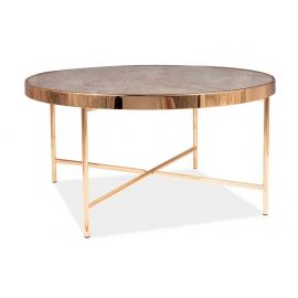 Signal Fortuna Glass Coffee Table, 82x82x40cm, Brown (FORTUNABMAZL) | Coffee tables | prof.lv Viss Online