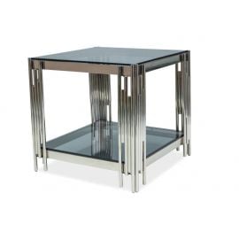 Стеклянный кофейный столик Signal Fossila, 55x55x55 см, Прозрачный (FOSSILBSC) | Стеклянные столы | prof.lv Viss Online