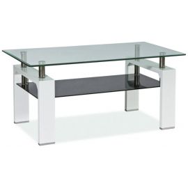 Signal Lisa II Glass Coffee Table, 110x110x55cm, White (LISA2WH) | Glass tables | prof.lv Viss Online
