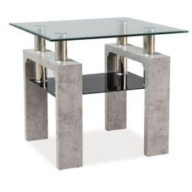Signal Lisa Glass Coffee Table, 60x60x55cm, Grey (LISADTBT) | Glass tables | prof.lv Viss Online