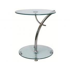 Столик для кофе из стекла Signal Muna, 50x50x55 см, прозрачный | Signal | prof.lv Viss Online