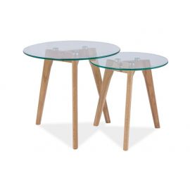 Signal Oslo Glass Coffee Table, 40x40x45cm, Transparent (OSLOS2TD) | Coffee tables | prof.lv Viss Online