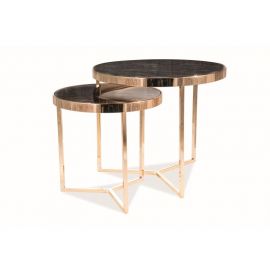 Signal Delia Glass Coffee Table, 59x59x52cm, Black (DELIAIIMAZL) | Coffee tables | prof.lv Viss Online