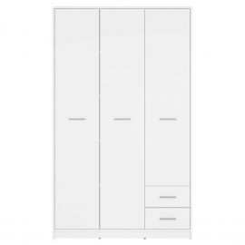 Black Red White Drēbju Skapis NEPO PLUS, 118.5x54.5xH197cm, 3 durvīm un 2 atvilktni | Drēbju skapji | prof.lv Viss Online